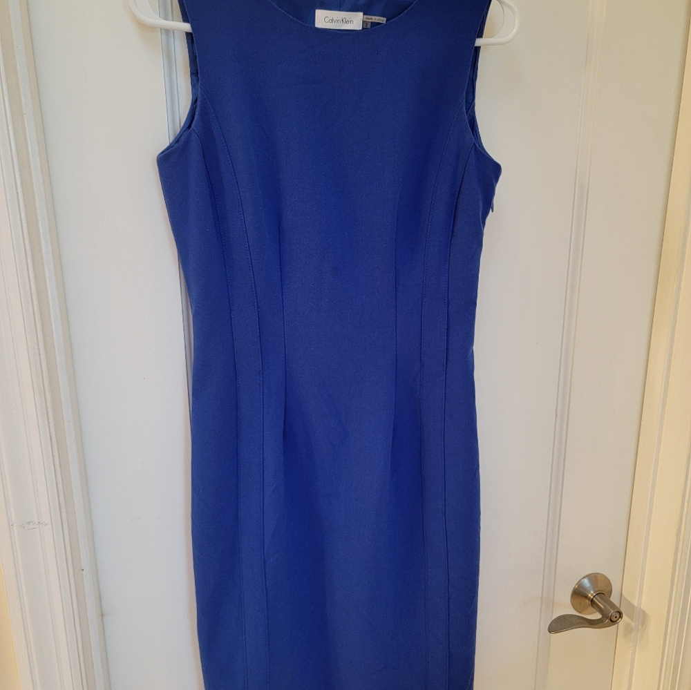 Calvin Klein Blue Midi Dress